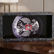 Нарды под стеклом «Герб России» — красивый подарок — фотография 5