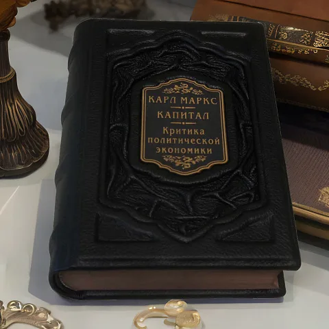 Карл Маркс. Капитал. Критика современной эпохи — книга в коже — необычный подарок