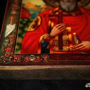 Икона деревянная "Святой князь Владимир" — необычный подарок — фотография 6