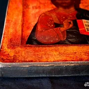 На память: Икона "Христос Пантократор" дерево, ручная работа — фотография 6