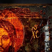 Икона "Христос Вседержитель" дерево, ручная работа — необычный подарок — фотография 6