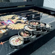 Нарды под стеклом «Великая Держава» — оригинальный подарок — фотография 7