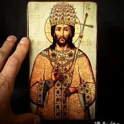 Икона "Христос - Великий Архиерей " — оригинальный подарок — фотография 2