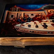 Икона авторская "Тайная вечеря" Дерево — оригинальный подарок — фотография 5