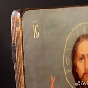 Икона деревянная "Господь Вседержитель" — красивый подарок — фотография 3
