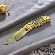 Складной нож «Тигр» из Златоуста — красивый подарок — фотография 1