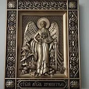 Подарочная резная икона Ангел Хранитель — фотография 10