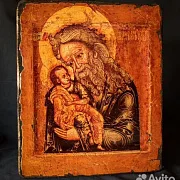 На память: Икона под старину "Святой Симеон Богоприимец" — фотография 1