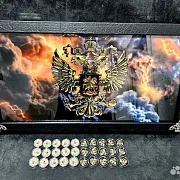Нарды под стеклом «Держава» — красивый подарок — фотография 1