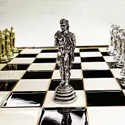 На память: Шахматы с металлическими фигурами — фотография 6