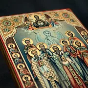 Подарочная икона "Собор целителей, чудотворцев " — фотография 6