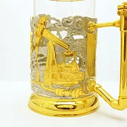 Металлический подстаканник «Нефть» — необычный подарок — фотография 2