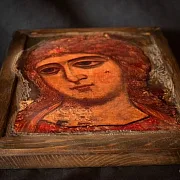 Икона " Ангел Златые Власы" Авторская технология — красивый подарок — фотография 3