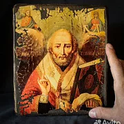 Икона "Св. Николай Мирликийский" — красивый подарок — фотография 1
