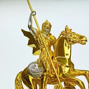 Часы из яшмы и долерита с Георгием Победоносцем — необычный подарок — фотография 3