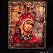 В подарок: Икона Божией матери "Огневидная" 15*12 см — фотография 4