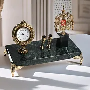 Часы «Элина» с гербом ФНС и подставками — красивый подарок — фотография 1