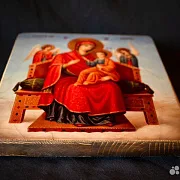 Икона Богоматери "Всецарица" — оригинальный подарок — фотография 3
