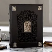 Русская иконопись — книга в кожаном переплёте — необычный подарок — фотография 1