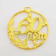 Медаль «60 лет» с фианитом — оригинальный подарок — фотография 4