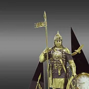 Подарочные часы «Русский витязь» с яшмой и долеритом — фотография 2