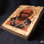 Икона святого Николая под старину — оригинальный подарок — фотография 6
