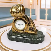 Подарочные настольные часы с бронзовым литейным ковшом — фотография 1