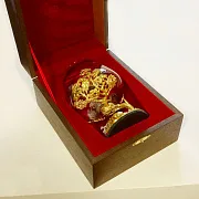 Бокал для коньяка "Модерн". Позолота — красивый подарок — фотография 2