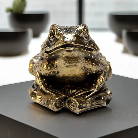 На память: Бронзовая статуэтка «Жаба-гигант», 63×75 мм