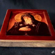 Подарочная икона "Свт, Преподобный Серафим Вырицкий" — фотография 3