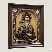 Святая Елена резная икона из дерева — необычный подарок — фотография 2