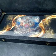 Нарды под стеклом «Великая Держава» — оригинальный подарок — фотография 4