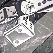 Нарды под стеклом «Стальные зарики» в подарок — фотография 1