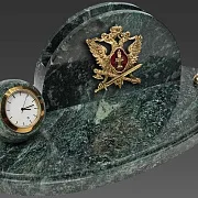 Часы «Престиж» с гербом УИС и подставками — оригинальный подарок — фотография 2
