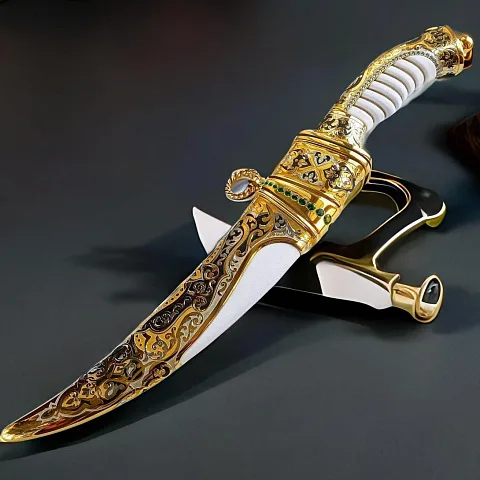 В подарок: Дамасский нож «Восточный» №2