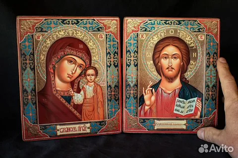 Венчальная пара. Казанская Богоматерь и Спас — красивый подарок